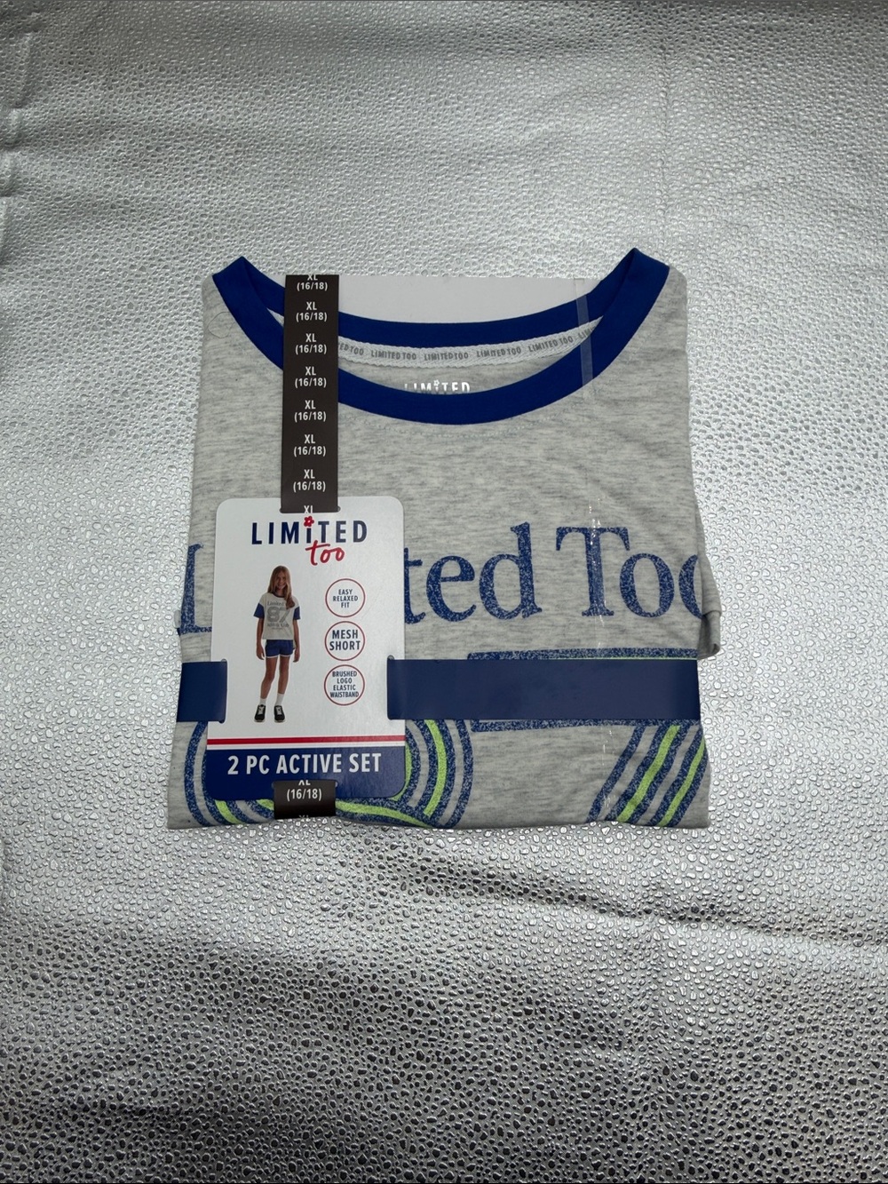 Limited Too Gray and Blue 2-Piece Active Set